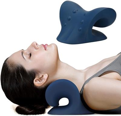 China Portable Neck and Shoulder Relaxer Cervical Traction Device Spine Alignment Chiropractic Pillow Neck Stretcher for sale