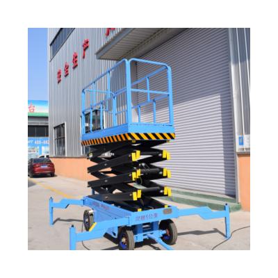 China 230 kg laadvermogen 8 meter hoogte luchtwerk elektrisch hydraulisch platformlift zelfrijdende mini schaarliften Te koop