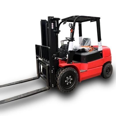 China Diesel Forklift Three Stage Mast Thicken Powerful And Durable Optional Side Loader for sale