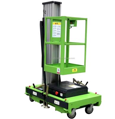 China Portable 286lbs 19.7ft Luftarbeitsplattform Lift Hydraulische Aluminiumlegierung Elektrisch zu verkaufen