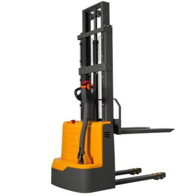 China Full Electric Walkie Stacker With Night Operation Lights 1000kg 1500kg 3500mm 4000mm for sale