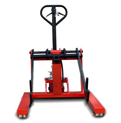 China 1016mm 350kg 500kg Paper Roll Stacker Reel Lift Handling Trolley For Package Industry Use for sale