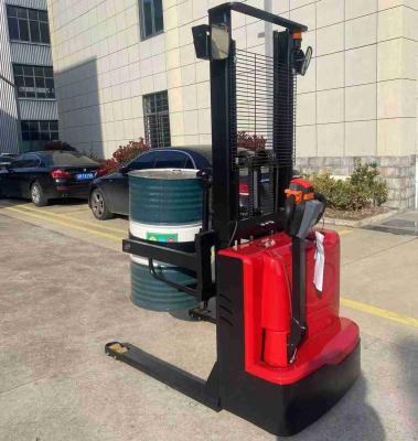 중국 1.6meters 3meters 500kg Fully Electric Drum Stacker For Drum Transportation And Lifting 판매용