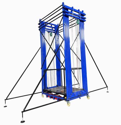 중국 2-12m 500kg 전기 이동 스캐폴딩 접이식 휴대용 원격 제어 업무를위한 승강장 판매용