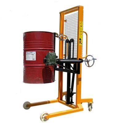 중국 350kg 1600mm Hydraulic Drum Lifter Movable Manual Hand Oil Stacker 판매용