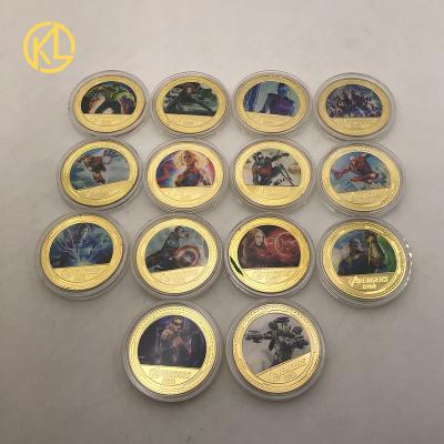 China 14pcs/Set Japan Gold Plated Metal Coins Collectibles America Anime Challenge Coin for sale