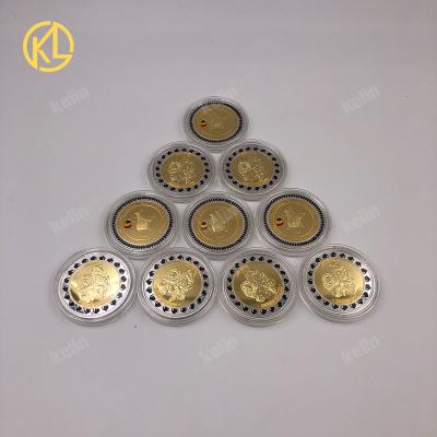 China Europe 1000pcs Original Gold Plated Coin Collectibles Zimbabwe One Hundred Trillion Dollars Buffalo Bullion Coin For Christmas Gift for sale