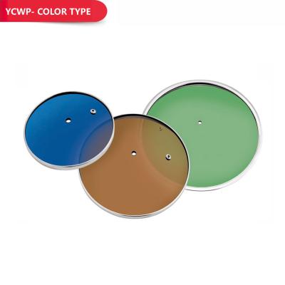 China Viable C GREEN-BLUE BROWN Glass Lid - YCWP COLOR Pattern for sale