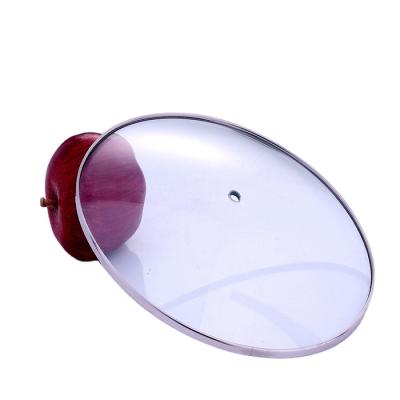 China Garasu Stocked 12cm to 36cm Tempered Glass Clear Lid for Ring Air Parts Pcs vetro Vidrio Stove and Pot for sale