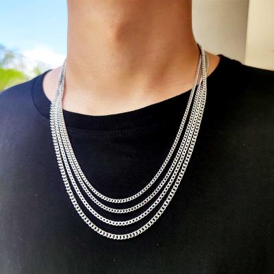 China Dropshipping Hip Hop Jewelry Stainless Steel NK Necklace Chain Miami Restraint Chain For Men And Women for sale