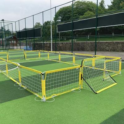 China Soccer Training Outdoor Sports Beach Football Assembled Safety Seine Barrier Football Hitting Soccer Goal Target Shooting Net for sale