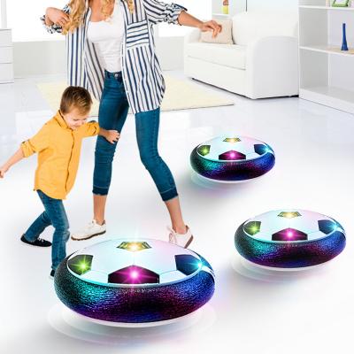 China Kids Led Light Soccer Ball Toys Hover Soccer Ball Set With 2 Goals Kids LED Air Hover Football Indoor Foot Ball for sale