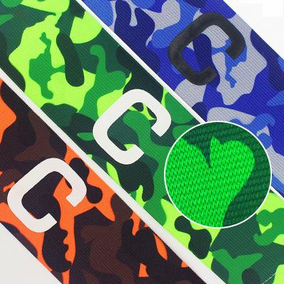 China Captain Armband Arm Band Nylon / Polyester Camouflage Football Captain Armband Football Training Armband for sale