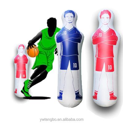 China Football Training PVC Training 160cm Wholesale High Quality Dummy Defender Safety 63 Inch Football Training Mock Football for sale