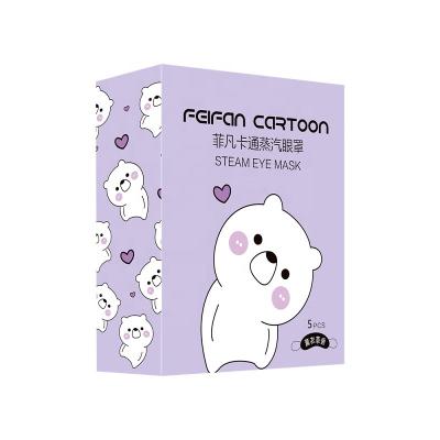 China Dark Circles Disposable Health Care Steam Eye Mask Lavender Self-Heating Cartoon For Steam Spa Treatments Relief Eye Sweaty Hot Fatigue for sale