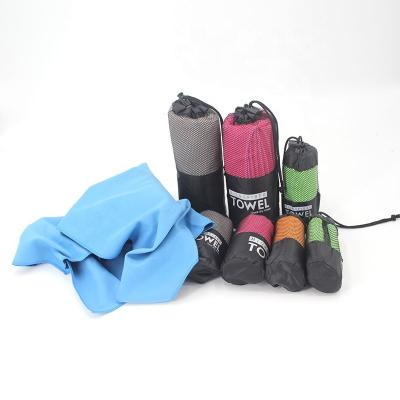 China Customized Towel Safe For Kids Logo Printed Quick Dry Recycled Microfiber Sports Gym Towel for sale