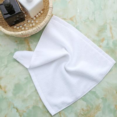 China Child Safe Eco-Friendly Luxury Towel Set Custom Logo White Face Cloth Hand Towel 100% Cotton for sale