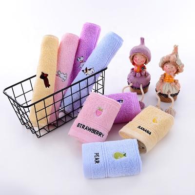 China China Hand Towel Viable Hot Sale 100% Cotton Woven Small Size Embroidered Face Towel for sale