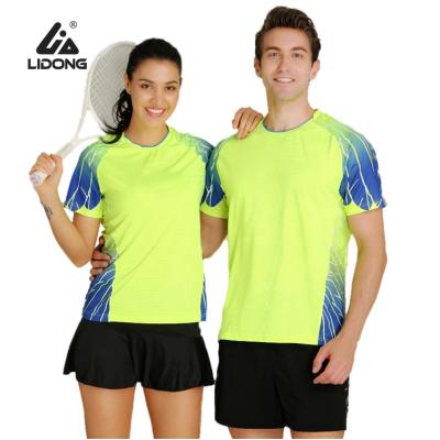 China China Manufacturer Sportswear Women Tennis Quick Dry Uniform/Wholesale 100% Polyester High Quality Tennis Wear For Men for sale