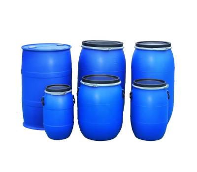 China Food Grade HDPE Open Top Blue Plastic Barrels , Drums Plastic Containers for sale