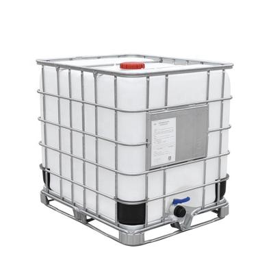 China Square Food Grade Plastic IBC Tank 1000 Liter Light Proof IBC Ton Barrel With Steel Cage for sale