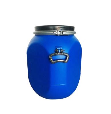 China Blue Plastic Water Drum 50L Plastic Open Top Plastic Drum Food Grade HDPE Plastic Drum for sale