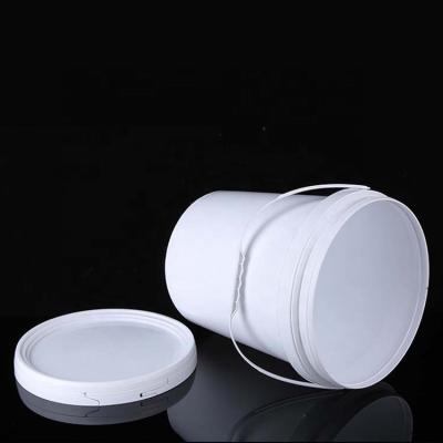 China Smooth Surface Plastic Container 20L White Plastic Bucket for sale