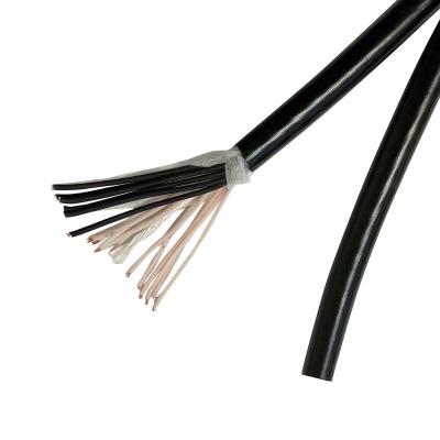 Chine La bande multi des noyaux 24AWG a isolé le câble noir électrique flexible de gaine à vendre