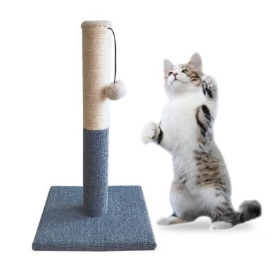 China 2021 Sustainable Little Amazon Cat Scratching Post Simplicity With Swinging Ball Cats Play for sale