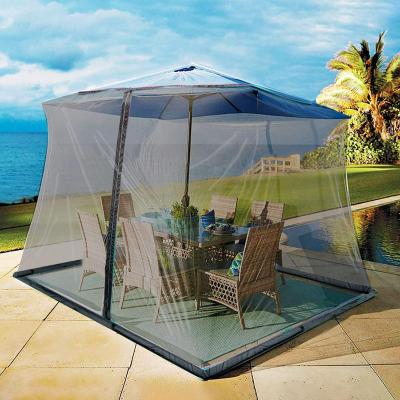 China Farmhouse Patio Mosquito Netting for Gazebo Canopy Patio Umbrella, Canopy Umbrella Screen for sale