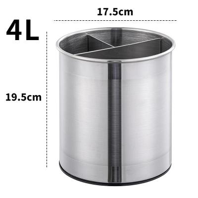 China Contemporary factory supplier direct stainless steel cutlery revolving bucket, kitchen utensil holder, utensil revolving ball for sale