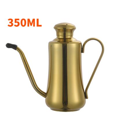 China Contemporary Durable Stainless Steel Kitchen Accessories Olive Oil Bottle Golden Oil Jar Vinegar Dispenser for sale