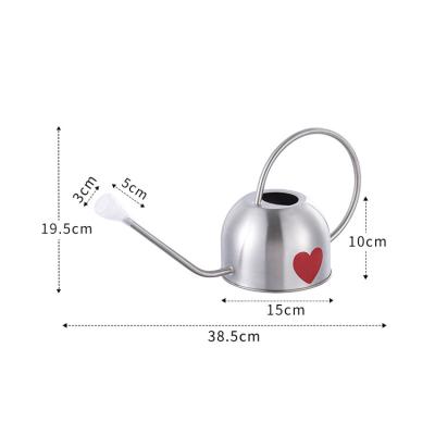 China Metal Good Quality Stainless Steel Heart Silk Screen Around Interesting Watering Tool Can Planter Kits 2022 for sale