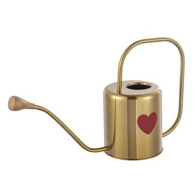 China Premium Metal Quality Gold Heart Screen Printing H Type Portable Luxury Cylinder Sprinkler Box for sale