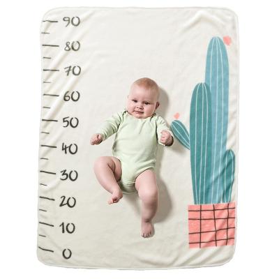 China PORTABLE Soft Thick Soft Newborn Baby Monthly Photography Milestone Wrap Covering for sale