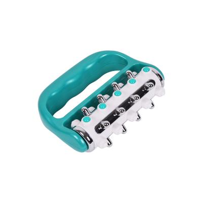 China Hot Selling Body Anti Cellulite Massage Roller Green+White Plastic Massage Tools For Legs Arms Back Muscle Pain Relief for sale