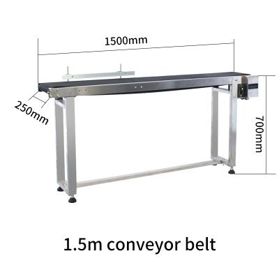 China Heat Resistant Wholesale Cheap 1.5 Meters Conveyor Belt Table Length For Production Line for sale