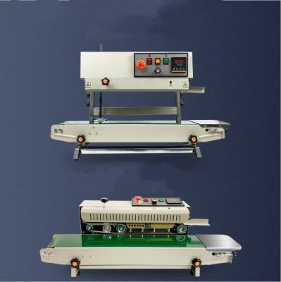 China Automatic Horizontal Food Plastic Film Bags Heat Sealing Machine Continuous Strip Sealer Machine for sale