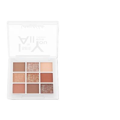 China High Quality Vegan 9 Color Eyeshadow Palette Matte Dye Eyeshadow Eye Makeup and Shimmer Eyeshadow for sale