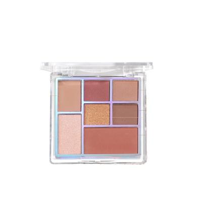 China Hot Selling 7 Colors Shimmer Dye Eyeshadow Palette Vegan Matte Eye Shadow High Long Lasting Palette for sale