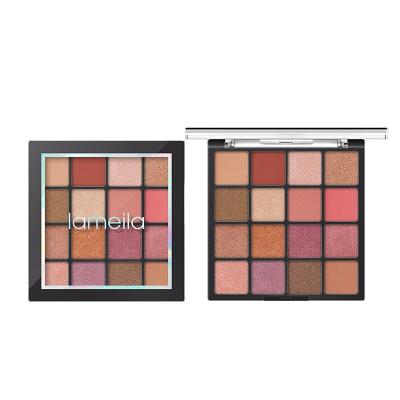 China Metallic And Matte Eye Palette Vegan Eyeshadow lameila 16 Color Cosmetic for sale