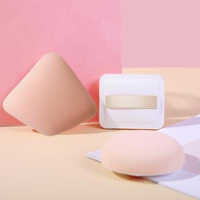 China Soft Powder Puff Pad Sponge Makeup Sponge Pad Cotton Candy Cotton Ball Rice Triangle Dry And Wet Use Female Facial Beauty for sale