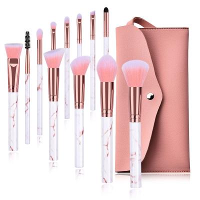 China Silky Soft Hot Selling Marble Makeup Brush Private Label Makeup Brush Set for sale