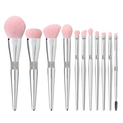 China Beauty 11pcs Makeup Brush Set Hot Selling Eye Makeup Tool Silky Soft Private Label Cosmetic Private Label Brush Set for sale