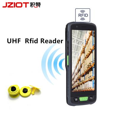 China Handheld Computer 5.5inch PDA JZIOT V9000P Barcode Scanner Android 9.0 Mobile Pda Terminal for sale