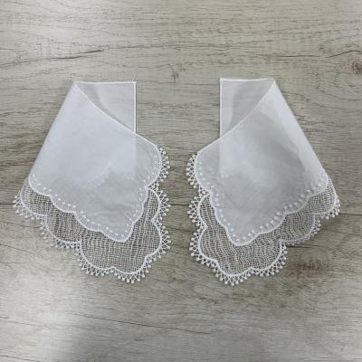 China 2021 New Designs Cotton Double Flower Flower Lace Collar Viable Children Water Soluble Clothing Accessories for sale