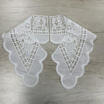 China Viable factory direct supply fashionable cheap decorative neckline and high grade fabric lace collar embroidery for sale