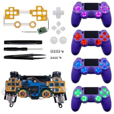 China DIY Refurbishment Replacement Parts Kit For PlayStation 4 LED Lights Panel For PS4 Controller Gamepad Joystick Video Games Accessories AL-627641378786 for sale