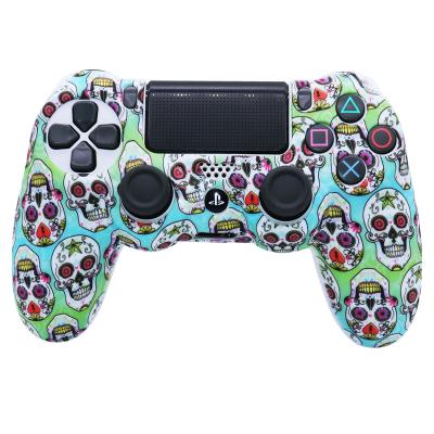 China Multicolor Soft Silicone Silicone Cases For Sony PlayStation 4 Controller Accessories Gamepad Joystick Cover Shell Case For PS4 Console for sale