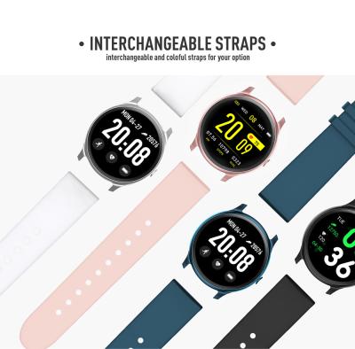 China 2020 New Touch Screen Good Quality KW19 Smart Watch Silicone Strap Sport Fitness Tracker Around Screen Wristband Smart Band for sale